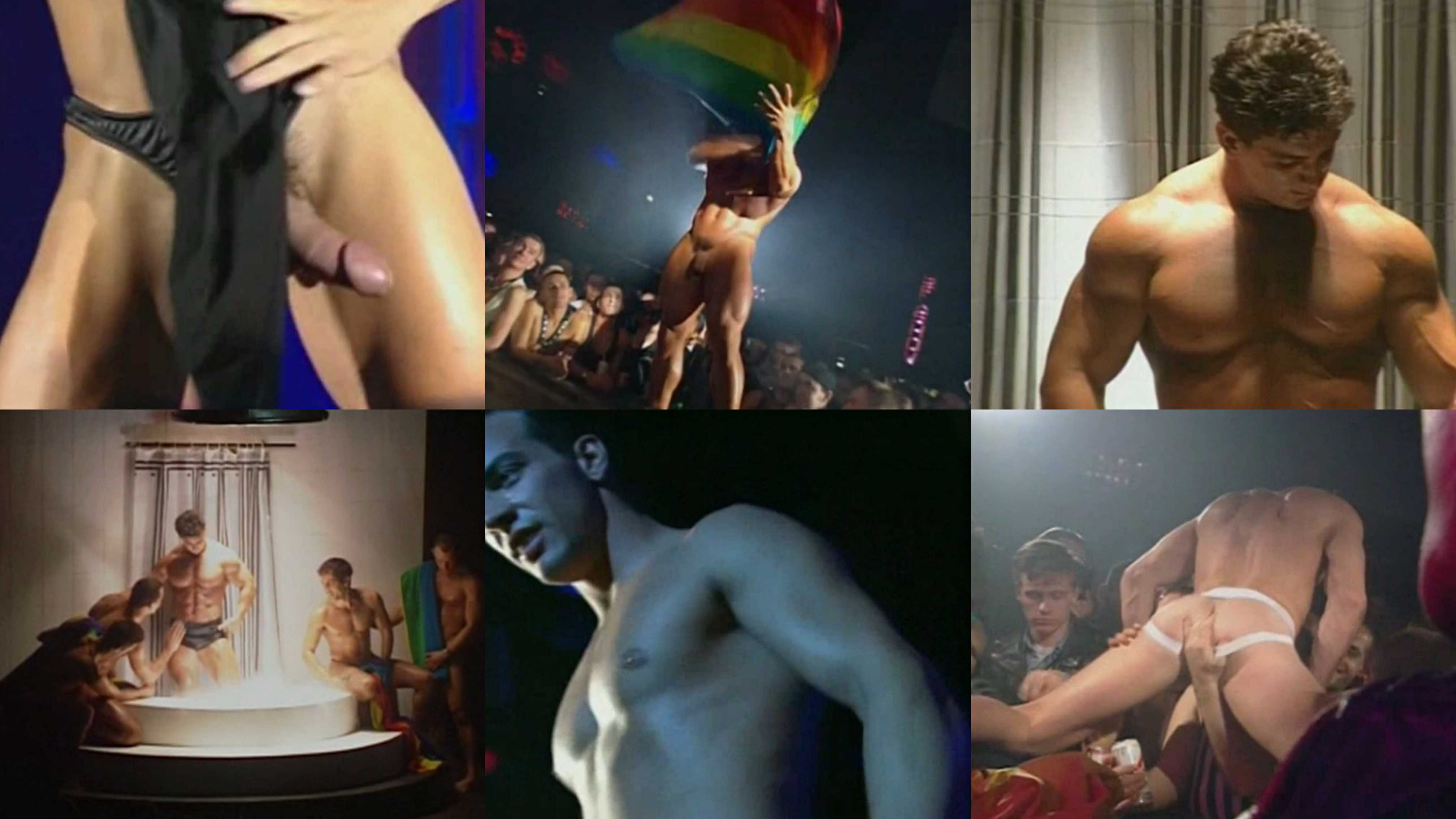 【gay吧脫衣舞男秀】〈正片〉，夜場男模全裸拖著大雞巴翩翩起舞，極致誘惑，免費，經典懷舊90年代gay吧